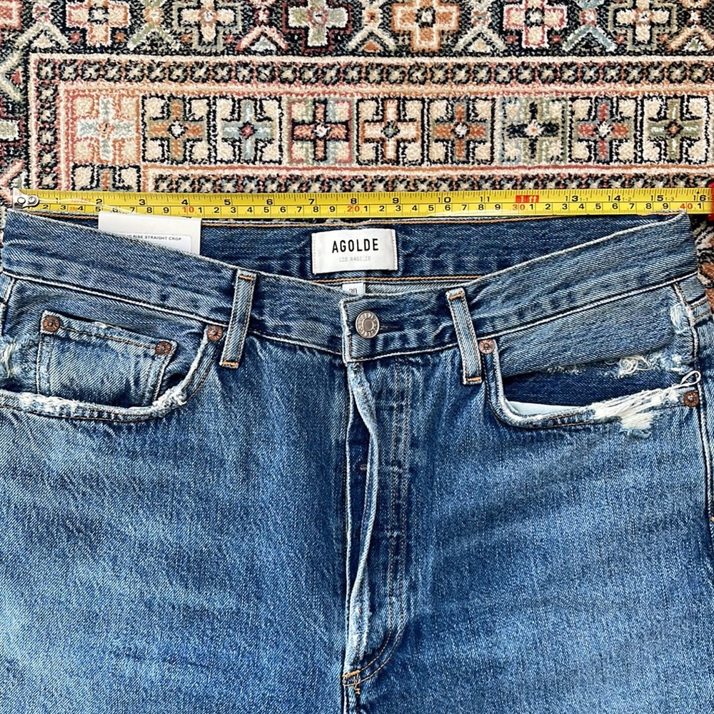 AGOLDE Riley High Rise Straight Crop Jeans - Picture 4 of 11
